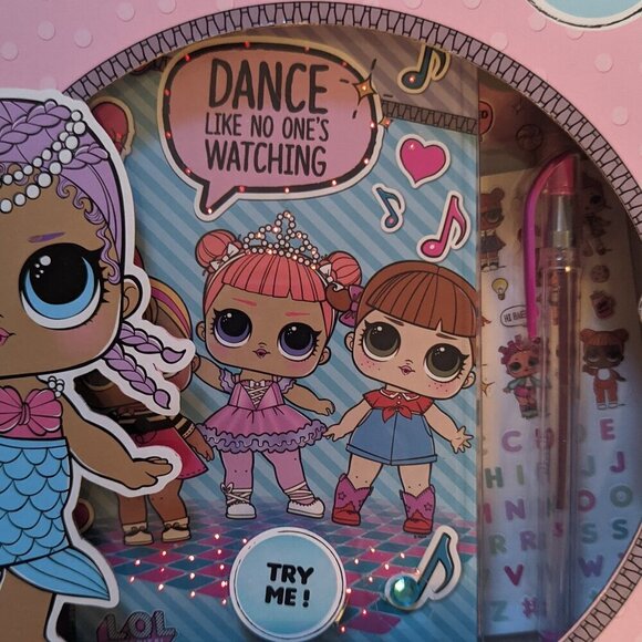 NWT LOL Surprise! Light Up Diary Pink L.O.L. Dolls Journaling Writing LED NIP - Picture 3 of 8